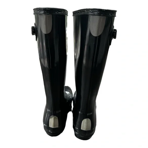 Hunter Original Gloss Black Rain Boot Women’s Size 5 - Picture 12 of 16